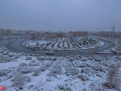 برف پاییزی در اراک