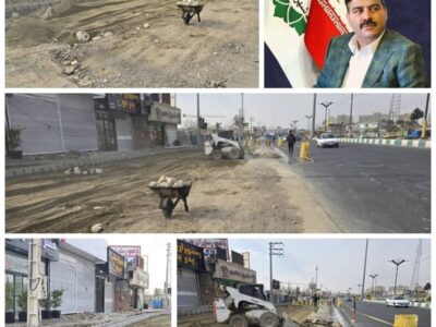 عملیات تعریض محور اصلی شهریار_تهران با رویکرد تخصصی ترافیکی