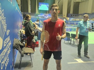 علی حیاتی راهی مرحله یک هشتم چلنج بین‌المللی بدمینتون شد