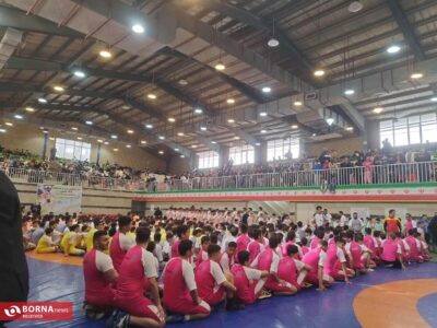 برگزاری رقابت های لیگ کشتی در شهرستان قدس