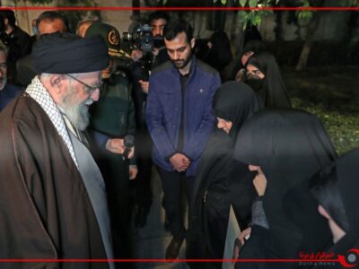 رهبر انقلاب خطاب به همسر شهید سیدرضی: شهادت رتبه بلند و فرصت بزرگی است که خداوند متعال به همسر شما داد