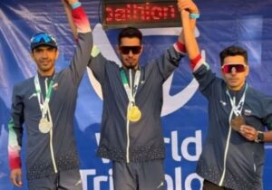 نایب قهرمانی افتخارآمیز میثم رضایی در مسابقات دواتلون 