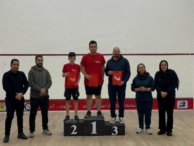 رقابت ۴۲ اسکواش‌باز استان در مسابقات آدینه باشگاهی در قلب سیتی‌سنتر