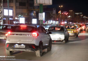 ترافیک سنگین در محور خروجی از قمصر