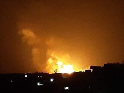 انفجار مهیب در پالایشگاه نفت سوریه+ فیلم