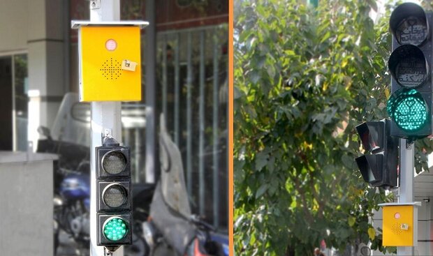 نصب چراغ راهنمایی برای کاهش تصادف در منطقه ۱۸ تهران