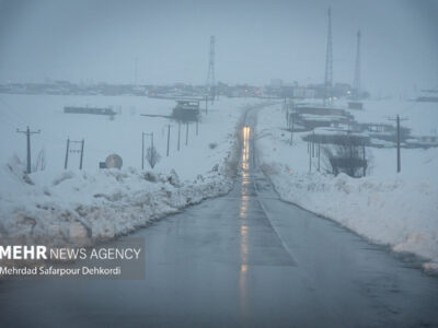 یخبندان در محورهای کوهستانی به سمت شاهرود؛ از سفر غیر ضروری پرهیز شود