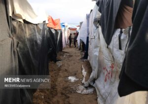 هشدار درباره اوضاع فاجعه بار غزه به دنبال بارندگی و سیلاب