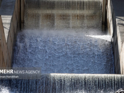 سرریز شدن سد بزرگ خاکی فاریاب-رودان بعداز بارندگی