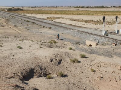 جابجایی ریل راهآهن از جوار «تپه حصار دامغان»