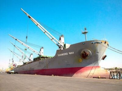 واردات ۶۶ هزار تن گندم از طریق بندر شهید رجایی بندرعباس