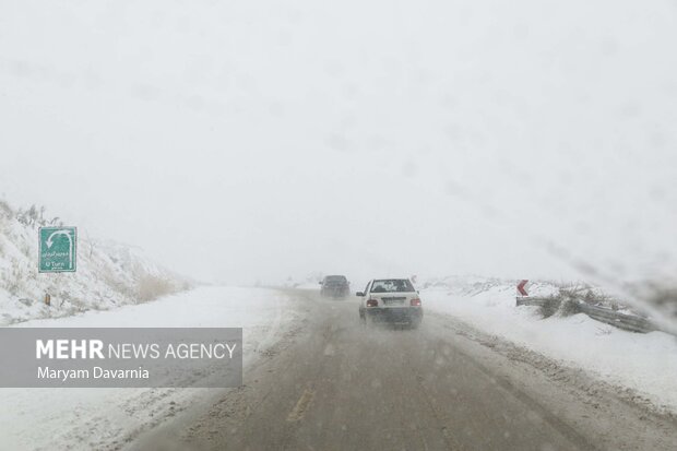 وضعیت جاده برفی کندوان