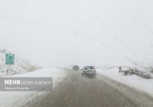 وضعیت جاده برفی کندوان