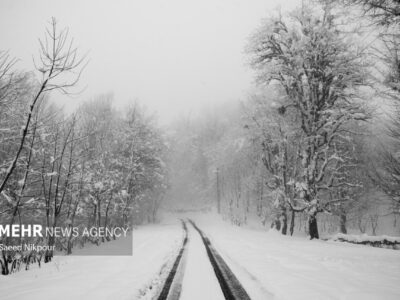 بارش سنگین برف در اشکور