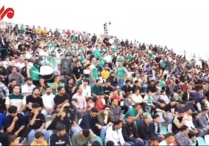 حضور پرشور هواداران خیبر در ورزشگاه تختی