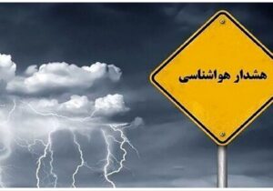 مصطفوی: هشدار نارنجی هواشناسی در استان سمنان صادر شد