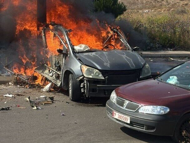 یک خودرو در جنوب لبنان هدف حمله هوایی رژیم صهیونیستی قرار گرفت