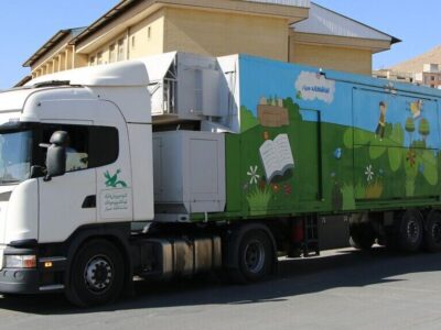 تماشاخانه سیار کانون میهمان کودکان دهنه گمیشان شد