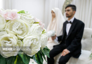 آغاز زندگی مشترک ۴۰ زوج جوان در روز میلاد ام ابیها (س) در مسجد جمکران