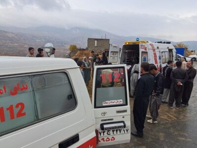 تصادف تیبا و پراید در مسیر ایذه–پیان ۶ مصدوم برجای گذاشت