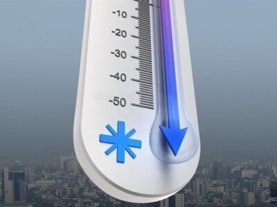 ارغوانی:  کاشان و آران و بیدگل یخ می‌بندد