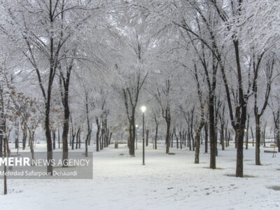 برف و باران در راه لرستان