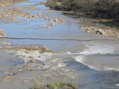 جاری شدن رودخانه چاه‌دازو شهرستان دلگان