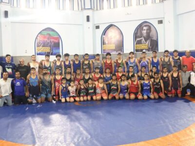 اردوی کشتی نوجوانان و جوانان استان بوشهر در جم برگزار شد