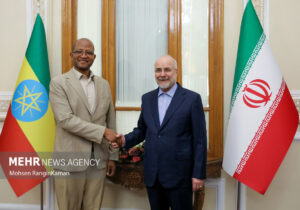 دیدار رئیس مجلس اتیوپی با رئیس مجلس شورای اسلامی