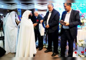 جشن آغاز زندگی ۱۱۰ زوج جوان در مشهد برگزار شد