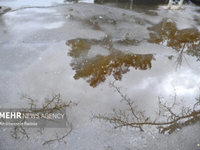 اولین بارش پاییزی باران در بیرجند