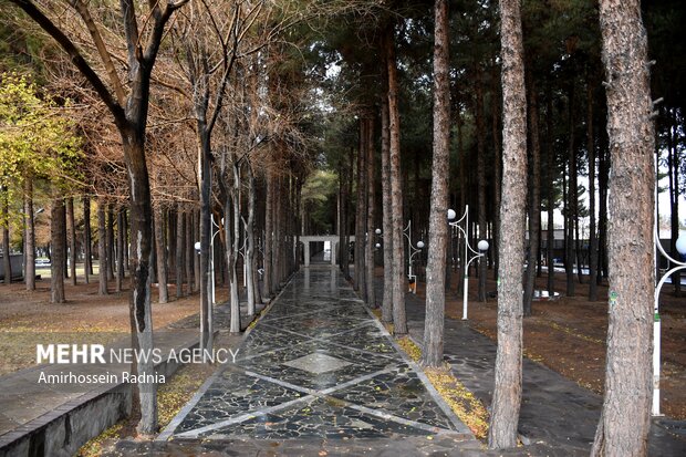 اولین بارش پاییزی باران در بیرجند