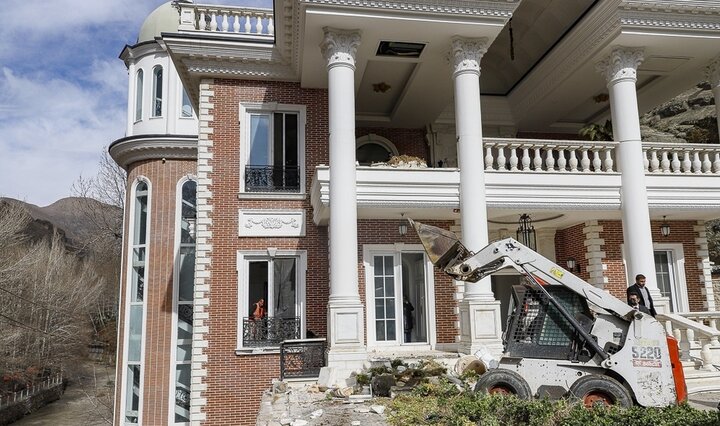 وضعیت ابر ویلای معروف بعد از اجرای حکم تخریب بخش غیرمجاز