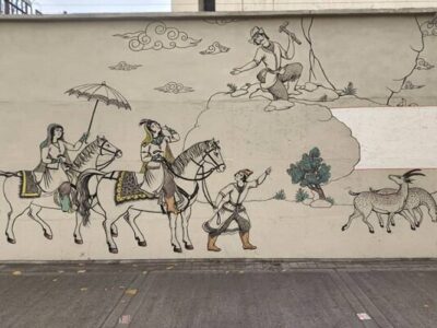 مرمت دیوارنگاره شاهنامه پس از ۱۰ سال در خیابان کریم‌خان