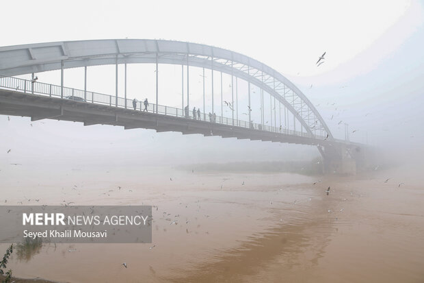 اهواز در مه