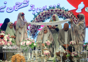 مراسم ازدواج ۹۰۰ زوج از فرزندان بازنشستگان نیروهای مسلح