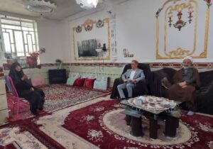 امام جمعه دشتستان با همسر آزاده شهید «محمد محمدی» دیدار کرد