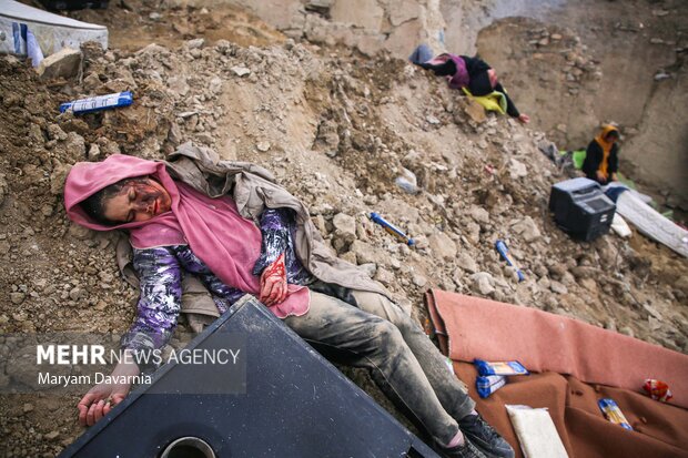 مانور زلزله ۶.۸ ریشتری و سیل در روستای باغچق بجنورد