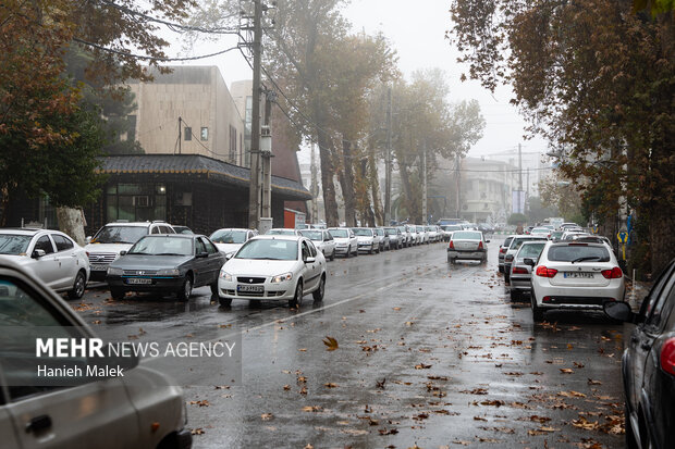 بارش باران در محور بجنورد به جنگل گلستان