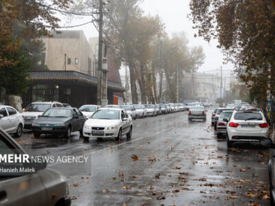 بارش باران در محور بجنورد به جنگل گلستان