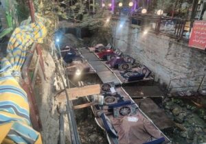 تختهای مستقر در بستر رودخانه دربند با دستور قضایی جمعآوری شد