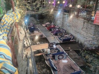 تختهای مستقر در بستر رودخانه دربند با دستور قضایی جمعآوری شد