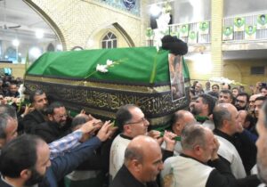 برگزاری مراسم تشییع پیکر آیت الله شاهچراغی در سمنان