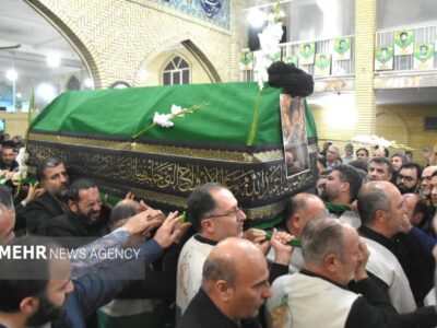 وداع استان سمنان با آیت الله شاهچراغی