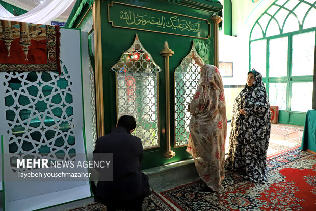 غبارروبی امامزاده زبیده خاتون همدان