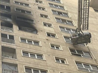 آتشسوزی در برج مسکونی دهکده المپیک مهار شد