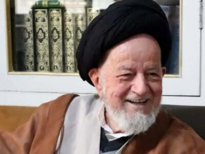 آیین وداع با پیکر مطهر آیت الله «سید محمد شاهچراغی»