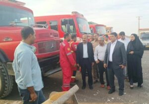 رزمایش آمادگی ستاد بحران میناب در پی هشدارهای هواشناسی برگزار شد