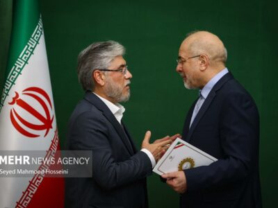 دیدار وزیر علوم و روسای دانشگاهها با رئیس مجلس شورای اسلامی