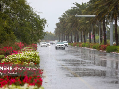 ثبت بارانِ دو ساله در یک شبانه‌روز  جزیره کیش